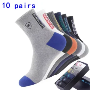 5 Pairs of Autumn and Winter MEN'S Sports Socks for Summer Leisure
