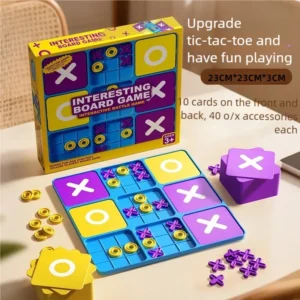 Nine‑Square Tic‑Tac‑Toe – Early Logic Tabletop Game for Kids
