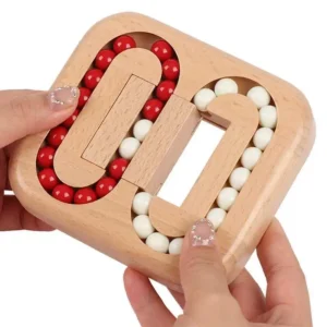 Rotating Magic Bean – Wooden Fingertip Brain‑Teaser Fidget Toy