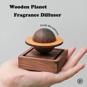 Wood Scent Diffuser – Jupiter‑Shape Home Decor Freshener for Calm, Natural Air