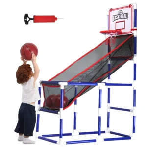 Kids Basketball Arcade – Indoor Hoop Game with Ball & Pump for Active Shooting Play
