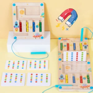 Magnetic Color Sorting Maze – Montessori Board for Fine Motor Skills