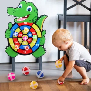 Educational Dart Board – Sticky Ball Target Game for Indoor Motor Skills & Active Play