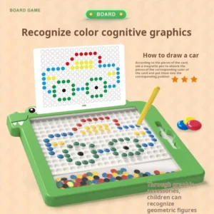 Magnetic Pen Drawing Board – Bead Puzzle for Focus Training & Coordination Skills